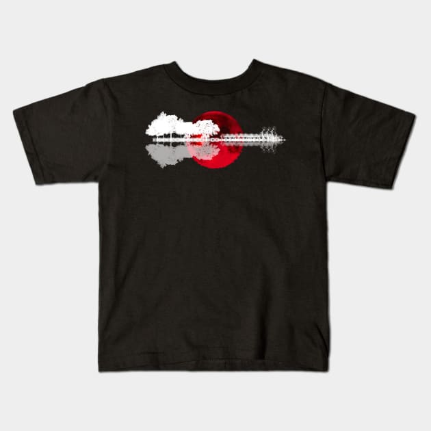 nature guitar 8 Kids T-Shirt by medo art 1